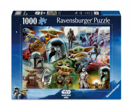 Ravensburger 12001830 - Пъзел 1000 елемента - Междузвездни войни: Мандалорецът и Грогу