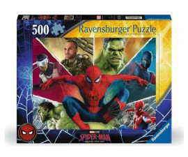 Ravensburger 12001892 - Пъзел 500 елемента - Спайдърмен: Нов ден