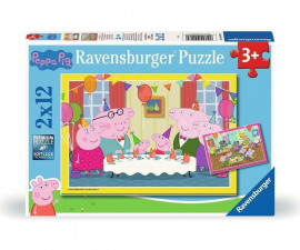 Ravensburger 12004017 - Пъзел 2x12 елемента - Пепа Пиг