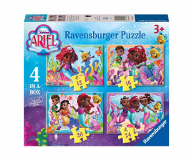 Ravensburger 12004024 - Пъзел 4-в-1: 12/16/20/24 елемента - Ариел