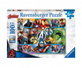 Ravensburger 12004029 - Пъзел 100 XXL елемента - Отмъстителите