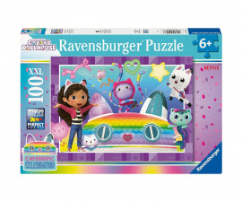 Ravensburger 12004117 - Пъзел 100 XXL елемента - Празненството на Габи