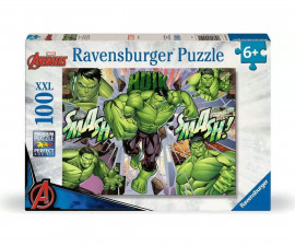 Ravensburger 12004119 - Пъзел 100 XXL елемента - Невероятният Отмъстител Хълк