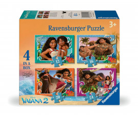 Ravensburger 12004125 - Пъзел 4-в-1: 12/16/20/24 елемента - Моана 2