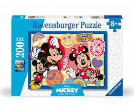 Ravensburger 12004136 - Пъзел 200 XXL елемента - Пътуването на Мики и Мини!