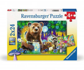 Ravensburger 12004160 - Пъзел 2x24 елемента - Симпатични горски приятели