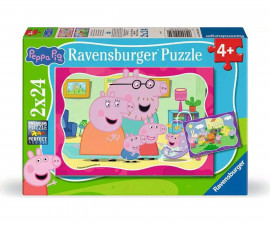 Ravensburger 12004184 - Пъзел 2х24 елемента - Пепа Пиг