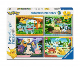 Ravensburger 12004286 - Пъзел 4x100 елемента - Покемон