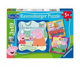 Ravensburger 12004288 - Пъзел 3x49 елемента - Пепа Пиг