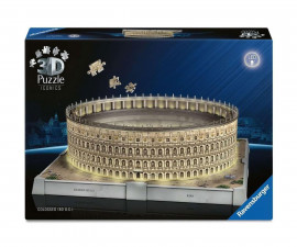 Ravensburger 12008034 - 3D Пъзел 216 елемента - Iconics: Колизеума със светлини