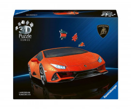 Ravensburger 12008052 - 3D Пъзел 108 елемента - Iconics: Lamborghini Huracán Arancio