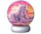 Ravensburger 12008054 - Светещ в тъмното 3D Пъзел топка 72 елемента - Night Light: Коне на плажа thumb 3