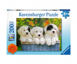 Ravensburger 12765 - Пъзел 200 XXL елемента - Пухкави кученца