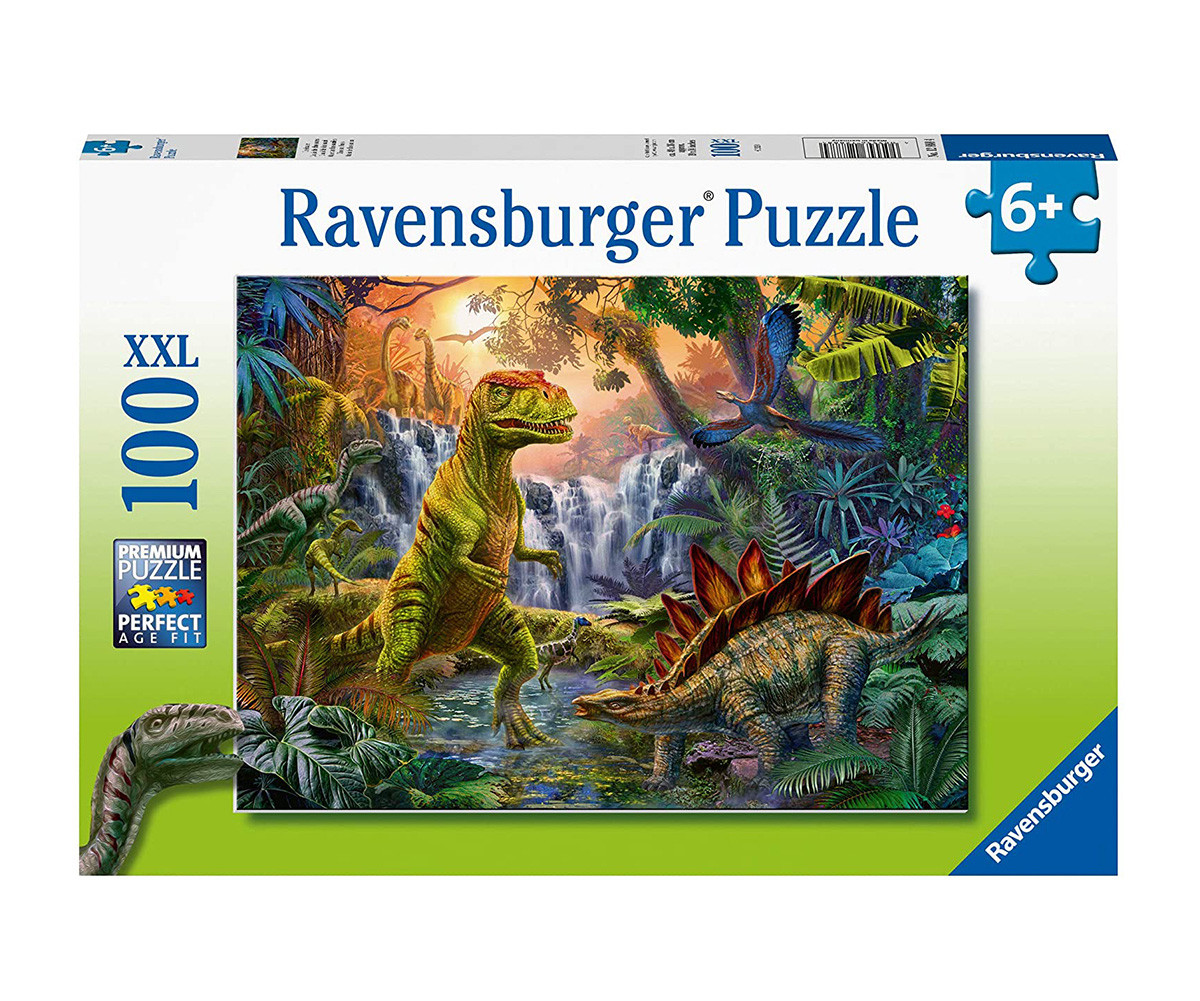 Ravensburger 12888 - Пъзел 100 ел. XXL - Оазис на динозаврите