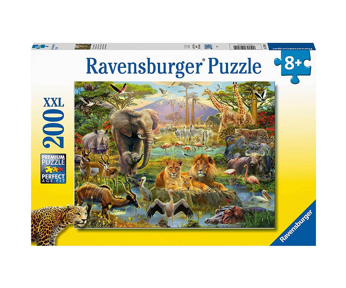 Ravensburger 12891 - Пъзел 200 ел. XXL - Животни от саваната