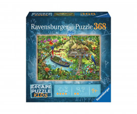 Ravensburger 12934, 12924 - Escape Пъзел 368 елемента - Експедиция в джунглата