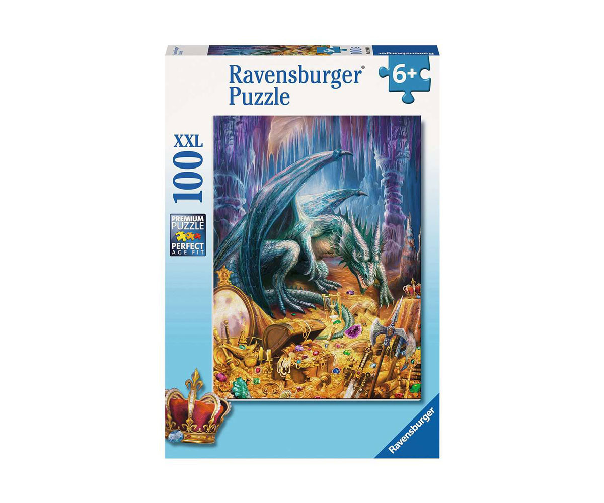 Ravensburger 12940 - Пъзел 100 XXL елемента - Съкровището на дракона