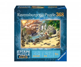 Ravensburger 12956 - Пъзел Ravensburger 368 ел. - Escape Kids: Пирати