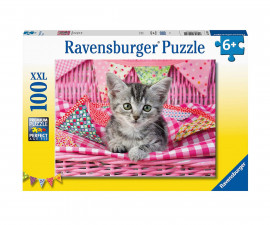 Ravensburger 12985 - Пъзел 100 ел. XXL - Сладко котенце