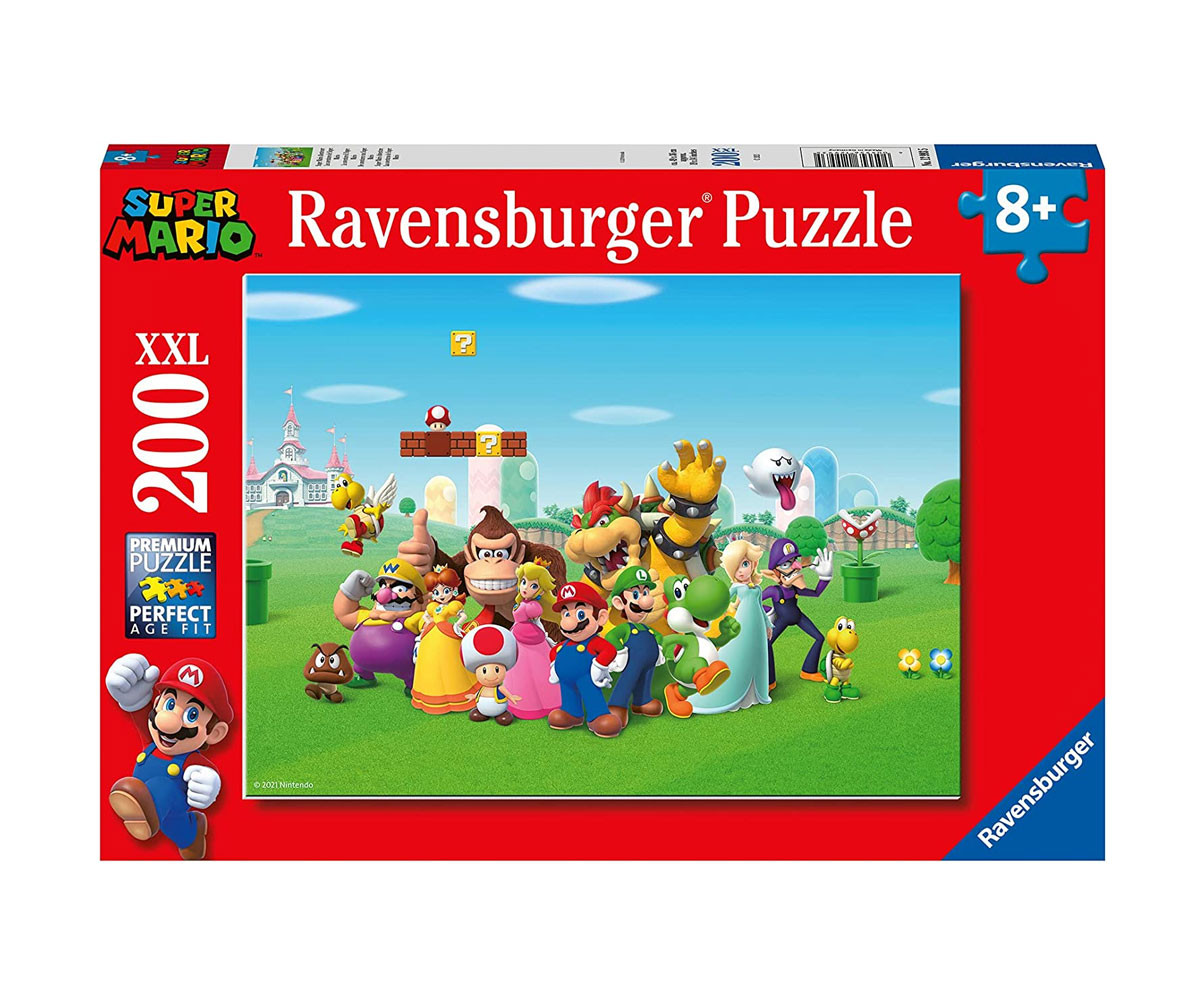Ravensburger 12993 - Пъзел Ravensburger 200 ел. XXL - Супер Марио