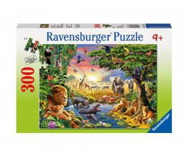 Ravensburger 13073 - Пъзел 300 елемента - Вечер в джунглата