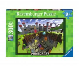 Ravensburger 13334 - Пъзел 300 XXL елемента - Minecraft Cutaway