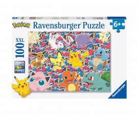 Ravensburger 13338 - Пъзел 100 XXL елемента - Покемон