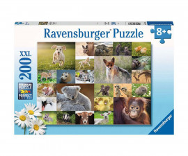 Ravensburger 13353 - Пъзел 200 ел. XXL - Сладки бебета животни