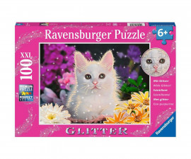 Ravensburger 13358 - Пъзел 100 XXL елемента - Блестяща котка