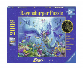 Ravensburger 13678 - Светещ пъзел 200 XXL елемента - Подводен рай