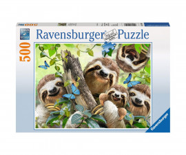 Ravensburger 14790 - Пъзел 500 елемента - Снимка с ленивци