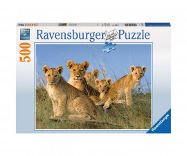 Ravensburger 14791 - Пъзел 500 елемента - Сладки лъвчета