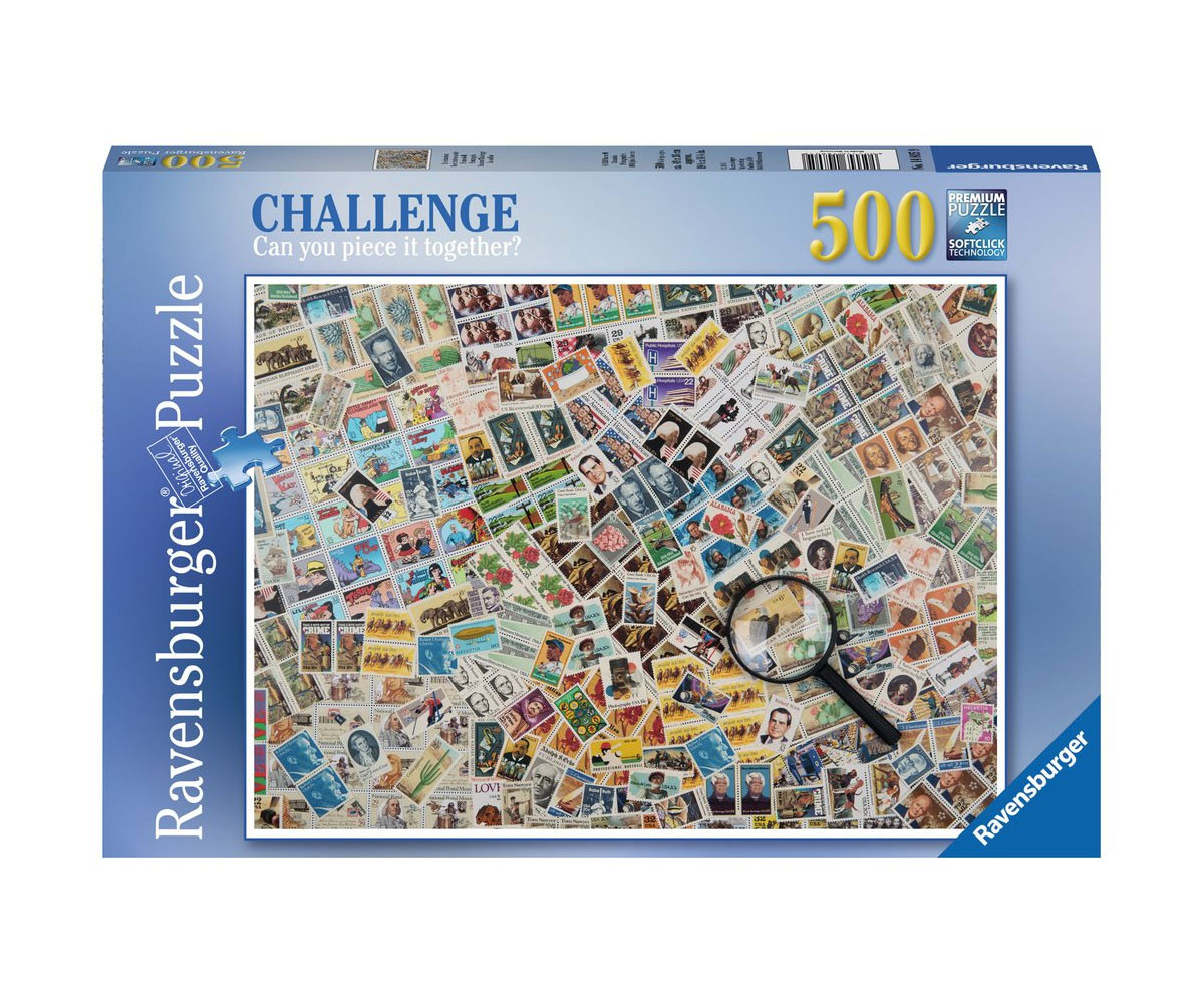 Ravensburger 14805 - Пъзел 500 елемента - Пощенски марки
