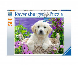 Ravensburger 14829 - Пъзел 500 елемента - Сладко кученце златен ретривър