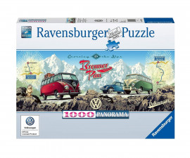 Ravensburger 15102 - Пъзел 1000 елемента - Прекосете Алпите с VW!