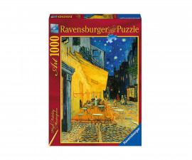 Ravensburger 15373 - Арт пъзел 1000 елемента - Винсент Ван Гог: Кафе тераса през ноща