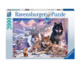 Ravensburger 16012 - Пъзел 2000 елемента - Вълци в снега
