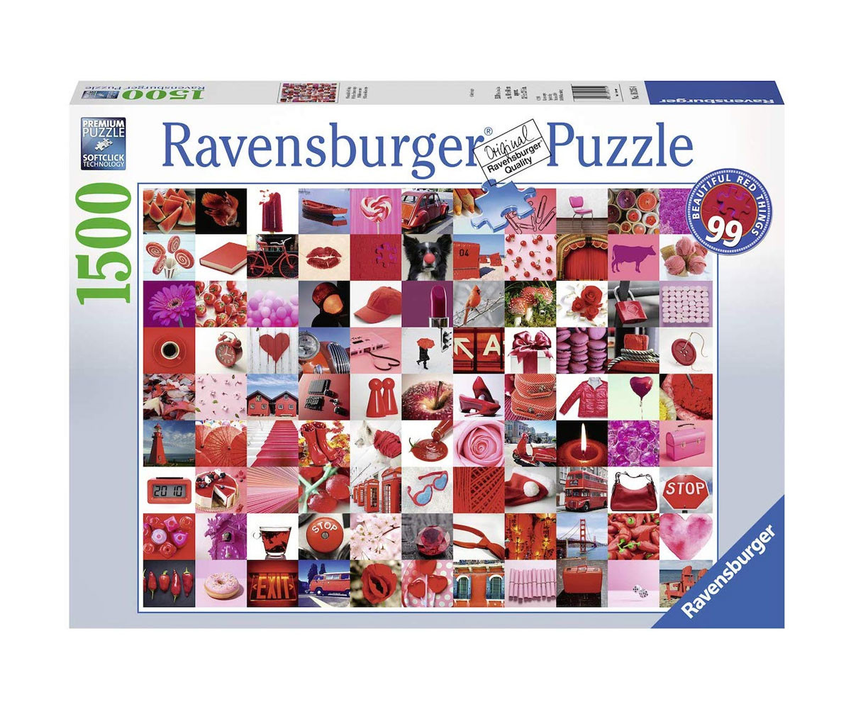 Ravensburger 16215 - Пъзел 1500 ел. - Деветдесет и девет красиви червени неща