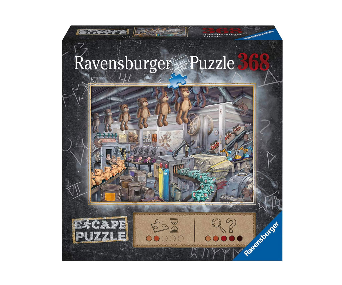 Ravensburger 16531 - Пъзел със загадка 368 ел. - Escape: Фабрика за играчки