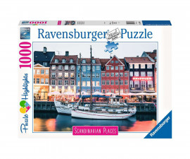 Ravensburger 16739 - Пъзел 1000 елемента - Копенхаген, Дания