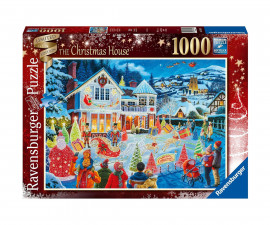 Ravensburger 16849 - Пъзел 1000 елемента - Коледна къща