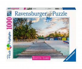 Ravensburger 16912 - Пъзел 1000 елемента - Красиви острови: Малдиви