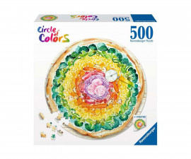Ravensburger 17347 - Пъзел 500 елемента - Кръг от цветове: Пица