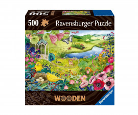 Ravensburger 17513 - Дървен пъзел 500 елемента - Дива градина