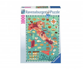 Ravensburger 17605 - Пъзел 1000 елемента - Карта на Италия: Сладкиши