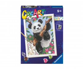 Ravensburger 20261 - Рисувателна галерия CreArt Ravensburger - Игрива панда