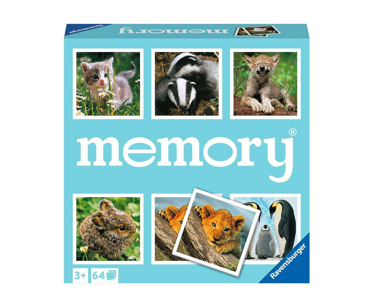 Ravensburger 20879 - Игра Мемори карти 64 броя - Бебета животни
