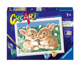 Ravensburger 23563 - Рисувателна галерия CreArt - Зайчета
