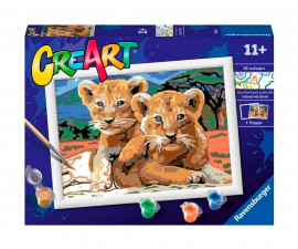 Ravensburger 23616 - Рисувателна галерия CreArt - Малки лъвчета