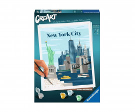 Ravensburger 23686 - Рисувателна галерия CreArt - Цветен Ню Йорк
